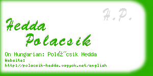 hedda polacsik business card